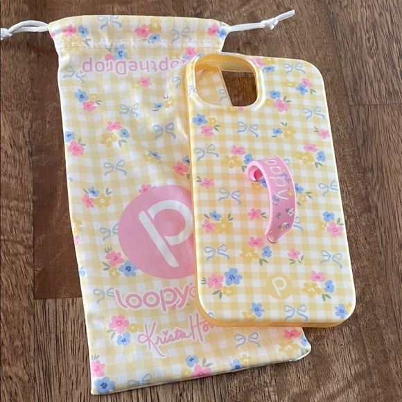 Loopy Case Accessories - iPhone 14 Loopy Yellow Floral Bow Phone Case 💛